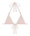 Celine Triangle Bikini Top In Shell Rose