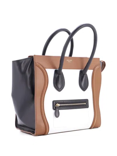 Pre-owned Celine Tricolor Luggage Bag Leather Mini Tote Bag