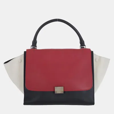 Pre-owned Celine Tricolor Trapeze Bag In Multicolor