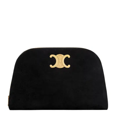 Celine Trimphe Clutch In Black
