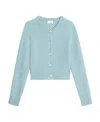 Celine Trimphe Short Cardigan In Blue