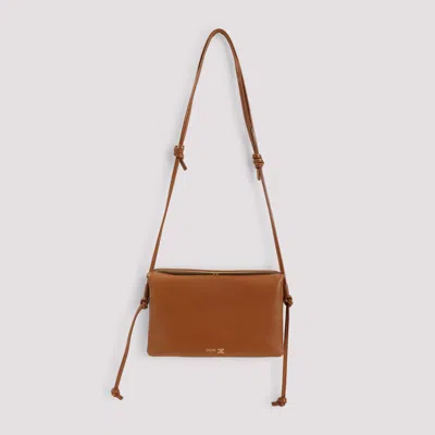 Celine Trio Bag With Flap In Brown