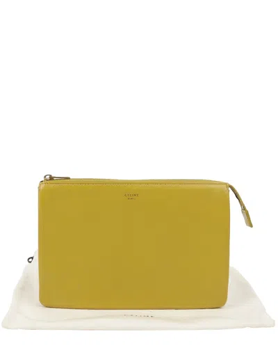 Celine Trio Clutch (authentic Pre-loved) In Yellow