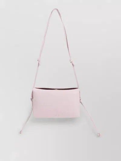 Celine Trio Crossbody Bag Gold Hardware Lambskin In Pink