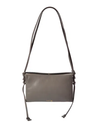 Celine Trio Flap Leather Shoulder Bag