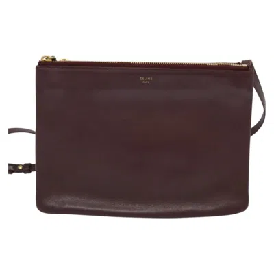 Pre-owned Celine Trio Leather Shoulder Bag ()