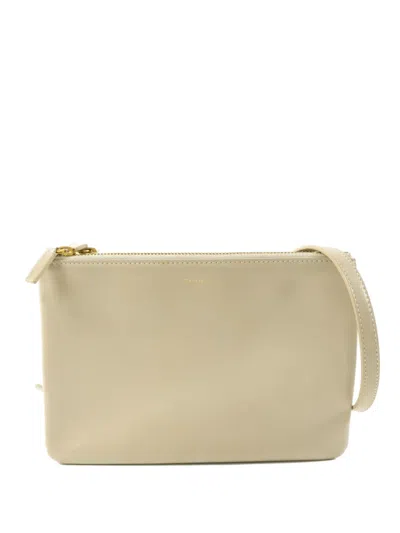 Pre-owned Celine Trio Shoulder Bag In Neutral