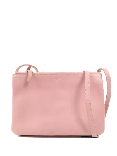 Pre-owned Celine Trio Shoulder Bag In Pink