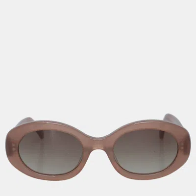 Pre-owned Celine Triomphe 01 Cl40194u Sunglasses In Pink