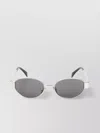 Celine Triomphe 01 Oval Metal Sunglasses In Gray