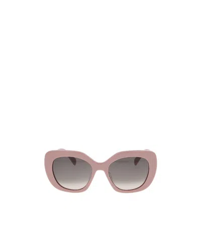 Celine Triomphe 06 Oversize-frame Sunglasses In Pink