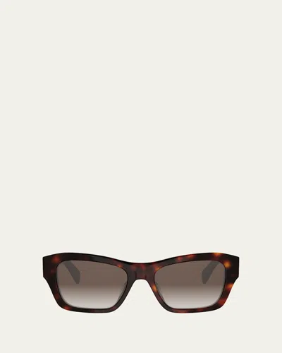 Celine Triomphe 09 Acetate Butterfly Sunglasses In Brown