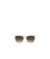 Celine Womens Cream Cl40253i Triomphe Square-frame Acetate Sunglasses In Brown