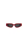 Celine Triomphe 12 Sunglasses In Red