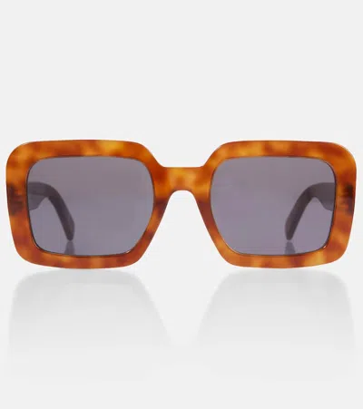 Celine Triomphe 13 Square Sunglasses In Brown