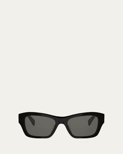 Celine Triomphe 15 Acetate Cat-eye Sunglasses In Black
