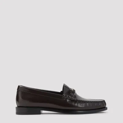 Celine Triomphe 15 Loafers For Men In Brown