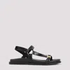 Celine Triumph Hardware Ring Sandals In Black