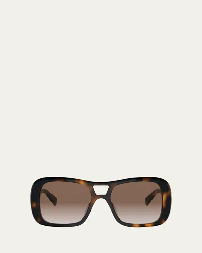 Celine Triomphe 18 Navigator Acetate Sunglasses In Black