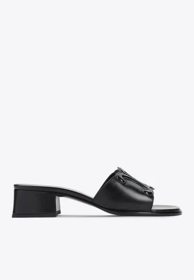 Celine Triomphe 40 Leather Mules