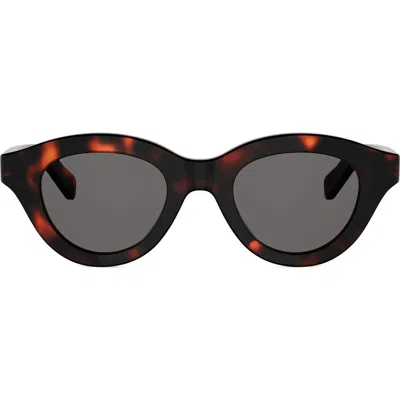 Celine Triomphe 47mm Small Pantos Sunglasses In Brown