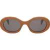 Celine Cl40194u Triomphe 45a Opaline Caramel Sunglasses