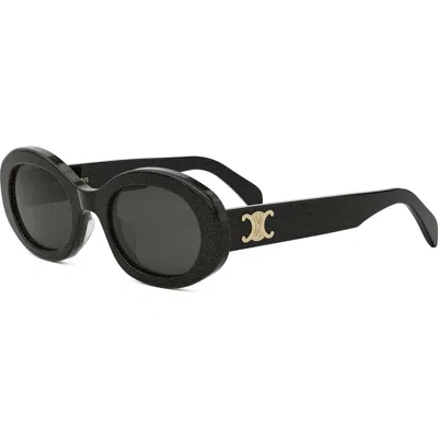 CELINE CELINE TRIOMPHE 52MM OVAL SUNGLASSES