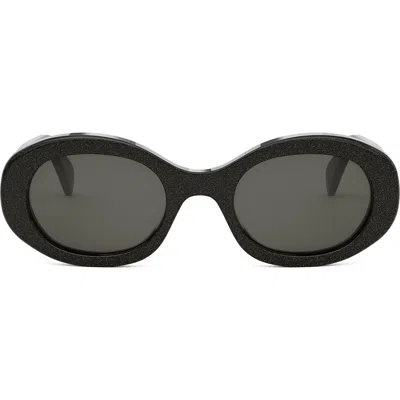 CELINE CELINE TRIOMPHE 52MM OVAL SUNGLASSES