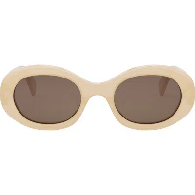 CELINE CELINE TRIOMPHE 52MM OVAL SUNGLASSES