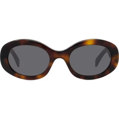 CELINE CELINE TRIOMPHE 52MM OVAL SUNGLASSES