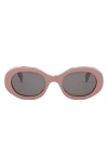 CELINE TRIOMPHE 52MM OVAL SUNGLASSES