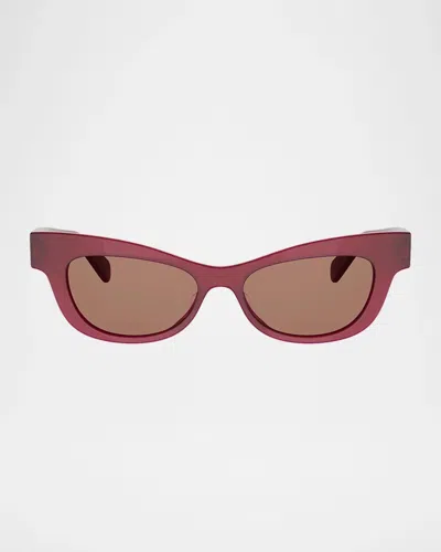 Celine Triomphe 53mm Cat-eye Sunglasses In Multi