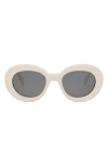 Celine Triomphe 53mm Round Sunglasses