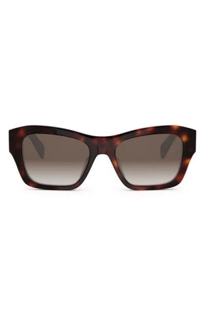 Celine Triomphe 54mm Butterfly Sunglasses In Brown