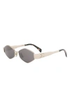 Celine Triomphe 54mm Geometric Sunglasses In Gray