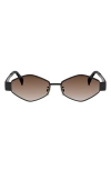Celine Triomphe 54mm Geometric Sunglasses In Brown