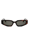 Celine Triomphe 54mm Geometric Sunglasses In Brown