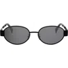 Celine Cl40235u Metal Triomphe 01a Nero Sunglasses In Black