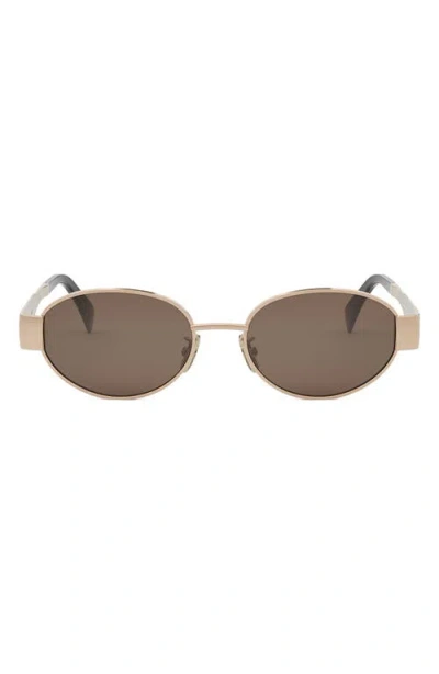 CELINE CELINE TRIOMPHE 54MM OVAL SUNGLASSES