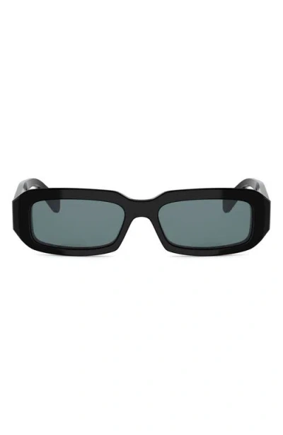 Celine Triomphe 54mm Rectangular Sunglasses In Black