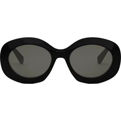 CELINE CELINE TRIOMPHE 54MM ROUND SUNGLASSES