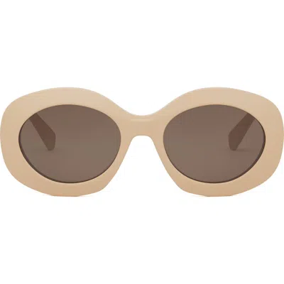 CELINE CELINE TRIOMPHE 54MM ROUND SUNGLASSES