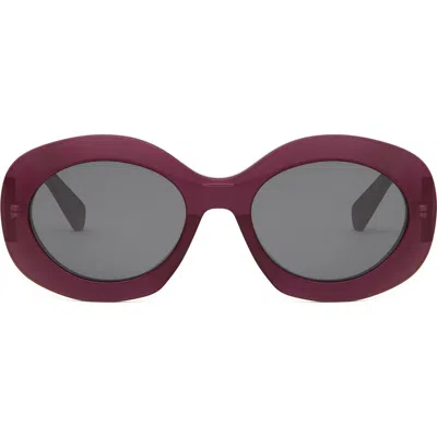 CELINE CELINE TRIOMPHE 54MM ROUND SUNGLASSES