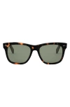 Celine Triomphe 54mm Square Sunglasses In Green