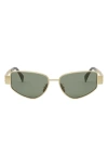 Celine Triomphe 55mm Cat Eye Sunglasses In Multi