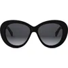 Celine Triomphe Logo Oval Acetate Sunglasses