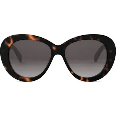 CELINE CELINE TRIOMPHE 55MM GRADIENT BUTTERFLY SUNGLASSES