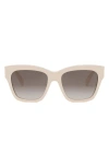 CELINE TRIOMPHE 55MM GRADIENT GEOMETRIC SUNGLASSES