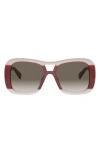 Celine Triomphe 55mm Gradient Pilot Sunglasses In Gray