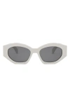 CELINE CELINE TRIOMPHE 55MM OVAL SUNGLASSES